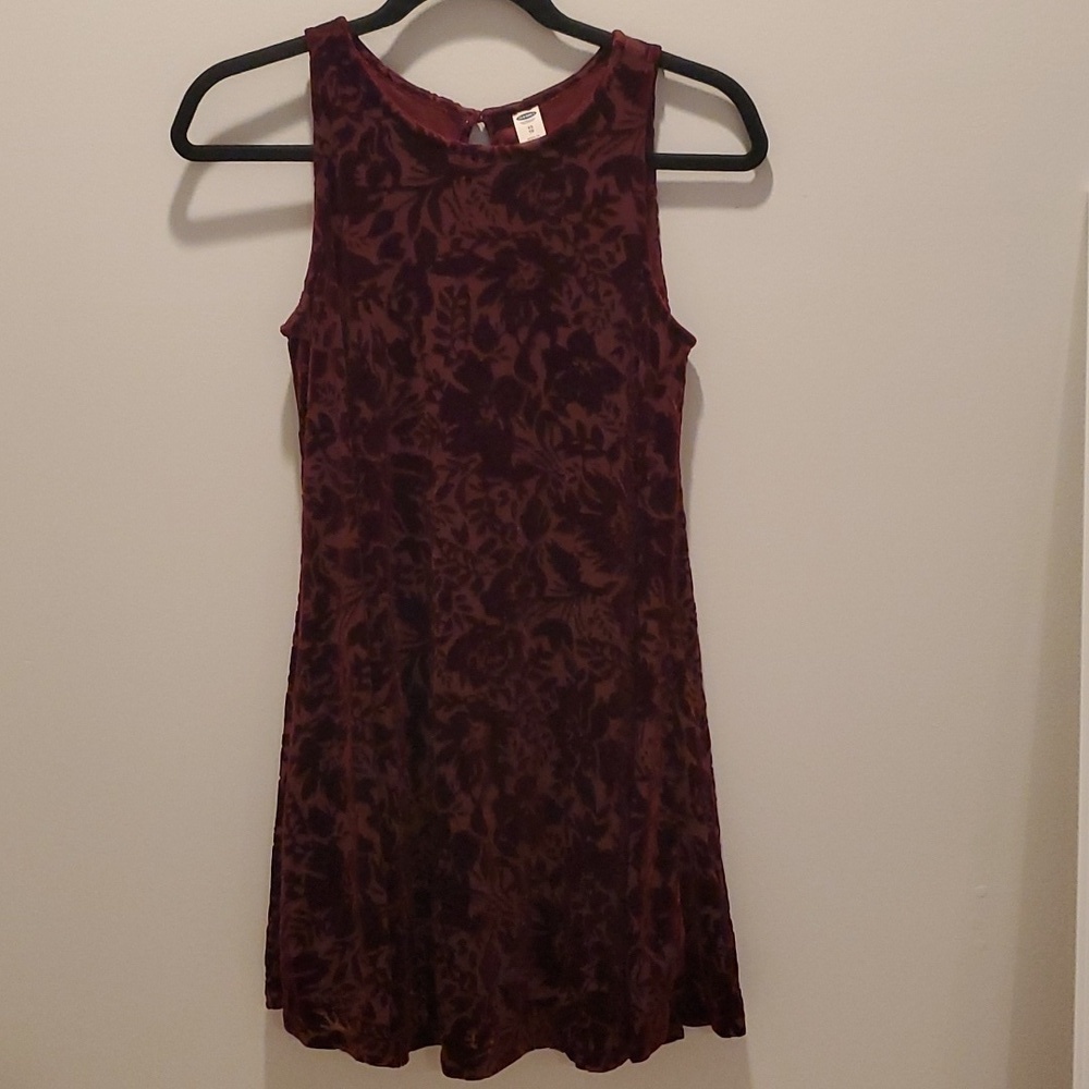 Red Velour / Velvet Dress